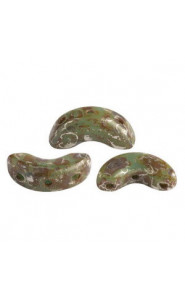 Les perles par Puca® Arcos beads Opaque blue turquoise new picasso 63030/65400